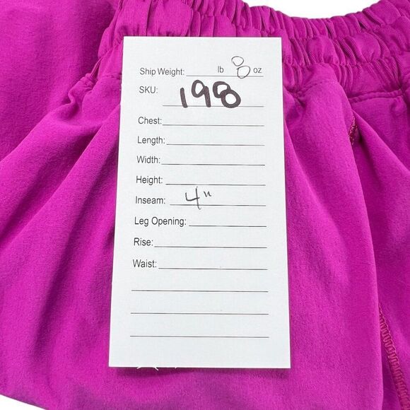 Lululemon Hotty Hot Reflective Stripe Short in Regal Plum Size 8 - Picture 7 of 7